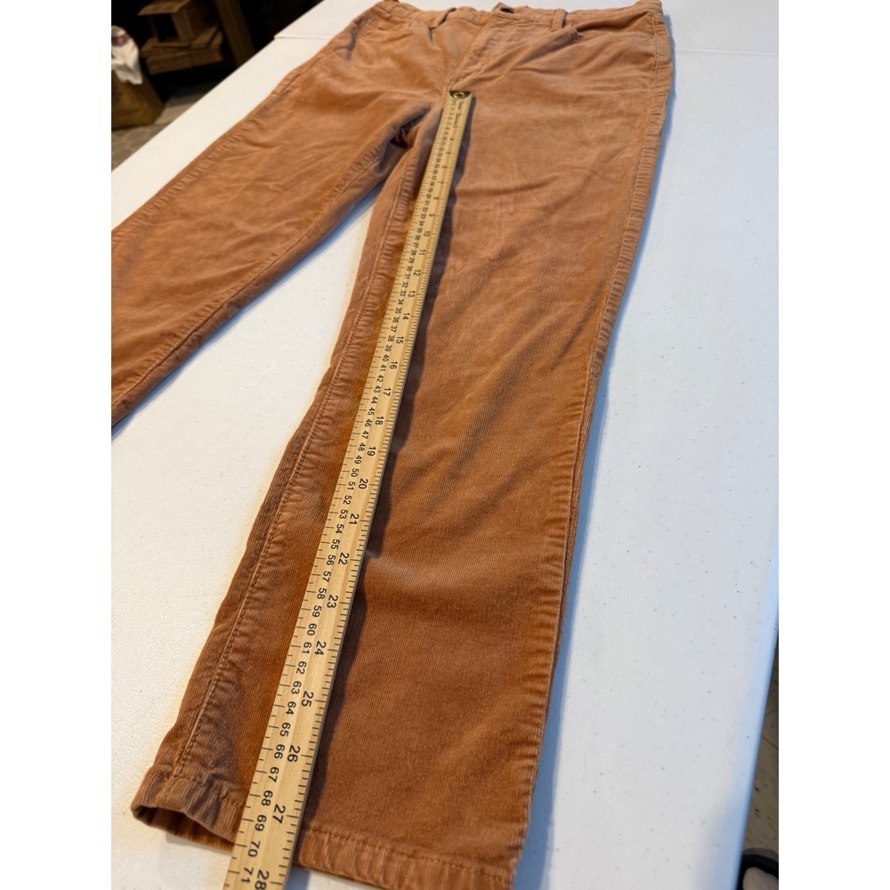 Loft Womens Caramel Brown Corduroy Straight Leg Pants Size 8 29 High Rise - Picture 5 of 11